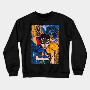 Immerse in NFT Character - MaleMask Street ArtGlyph with Basic Eyes on TeePublic Crewneck Sweatshirt